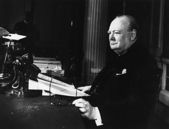 Winston churchill speaking notes.