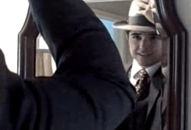 brett mckay wearing a fedora