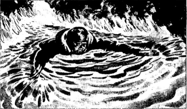 Swim into the wind. Use breast stroke. Splash water ahead and to side before taking each stroke. Keep your head cool by ducking underwater every third or fourth stroke.