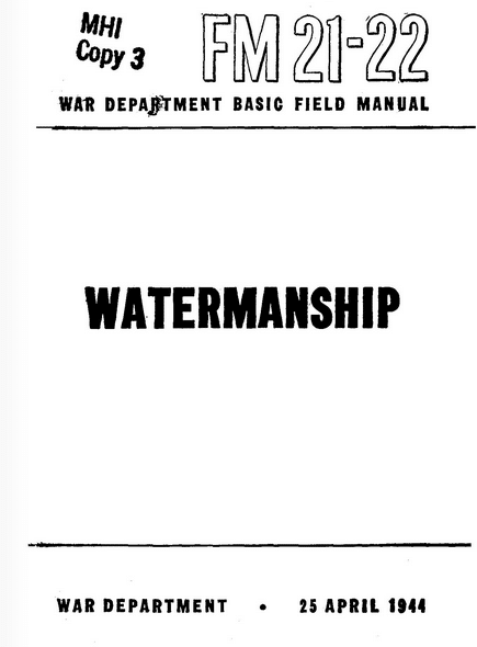 US War Department Watermanship.