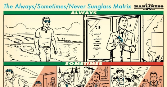 The futuristic sunglasses matrix offers a unique style.