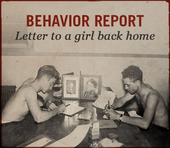 Behavior report WWII slang.