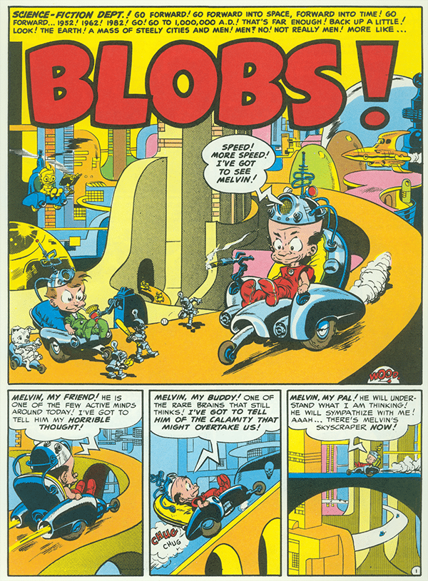 Wally Wood, comic cartoon, mad magazine blobs.