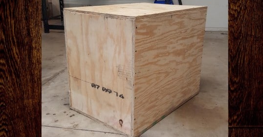 Homemade DIY Plyometrics box.