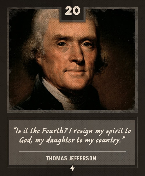 Thomas Iefferson last words.