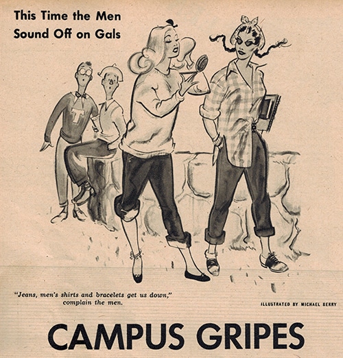 Campus gripes from PIC magazine mid 1900s.