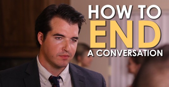 Learn how to gracefully end a conversation by using these simple techniques.