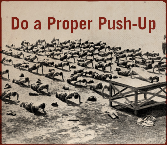 Do a proper push up.