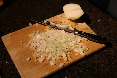 Chopping onion prevent tears by chewing gum.