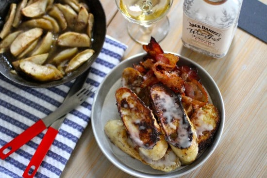 French Toast Whiskey Glaze Breakfast Recipe.