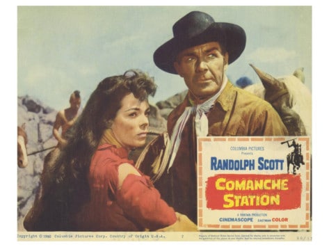 Comanche station western movie poster.