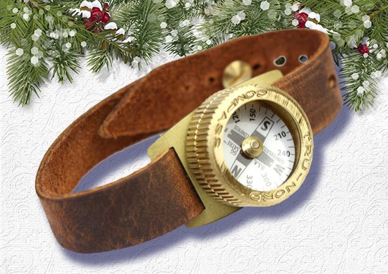 Explorers Watch with White Christmas Background.