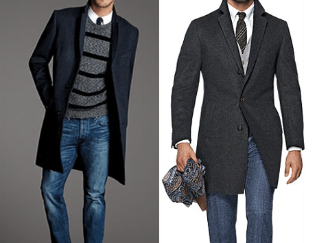 Mens overcoat outlet with jeans