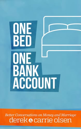 One bed one bank account book cover Derek & Carrie Olsen.