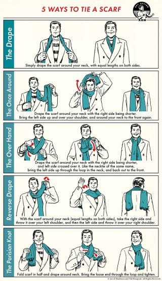 How to Tie a Men's Scarf: 5 Masculine Styles | The Art of Manliness