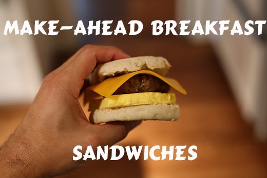 Man holding homemade sandwich Closeup.