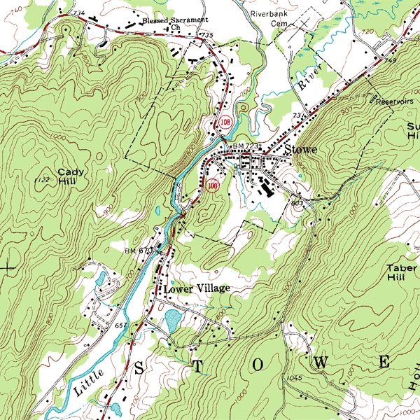 Land navigation map.