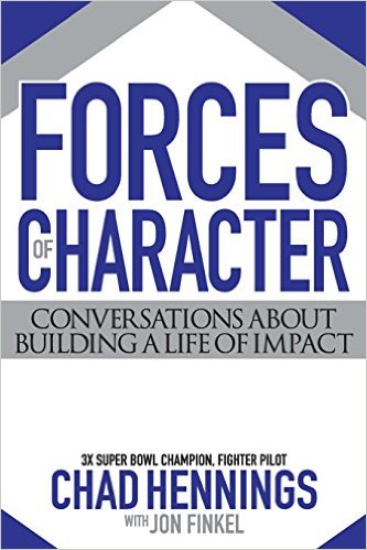Book cover, forces of character by Chad hennings. 