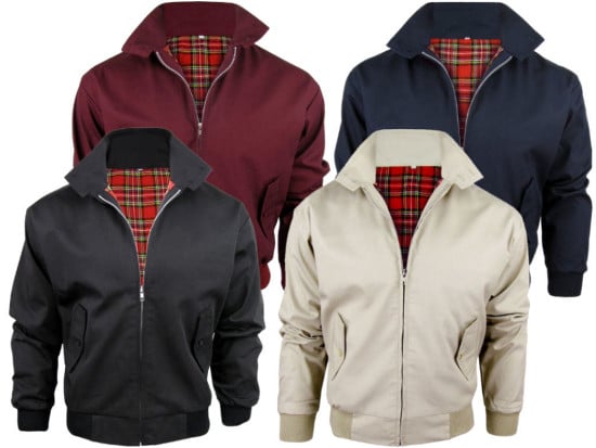 plaid harrington jacket