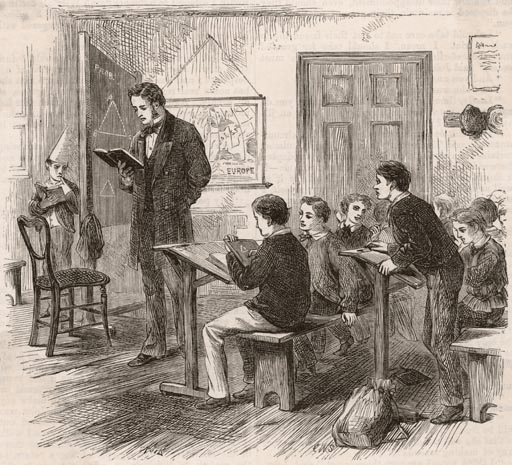 A victorian school of classroom illustration.