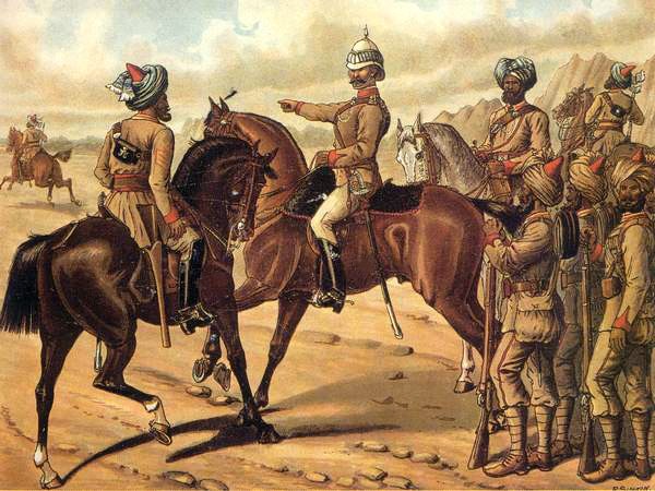 Initially, Lumsen's fellow troops teased the Corps of Guides, calling them "mudlarks" because of their dirt-colored uniforms. But the superiority of the cooler, camouflaged duds soon became apparent to all.