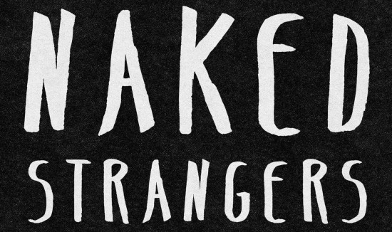 Podcast cover art featuring naked strangers.