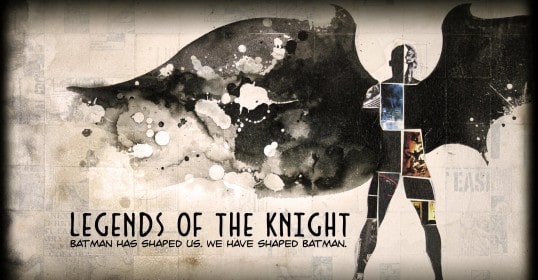 The podcast cover featuring Batman, a legendary hero.