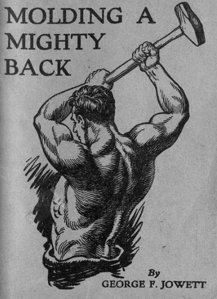 Book cover, molding a mighty back by George f jowett.
