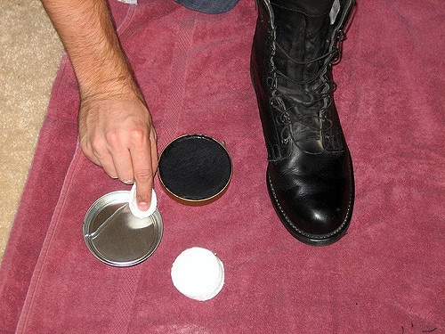 What can i use to shine sale my boots