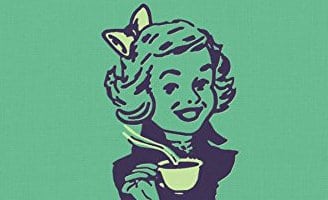 An image of a woman holding a cup of coffee.