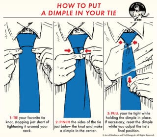 How to Put a Dimple In Your Tie | The Art of Manliness