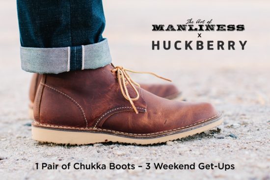 A pair of Chuck Taylor huckberry Chukka Boots for stylish Weekend Get-Ups.