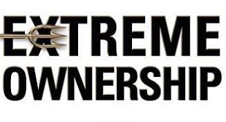 Extreme ownership logo on a white background featuring Jocko Wilnik.