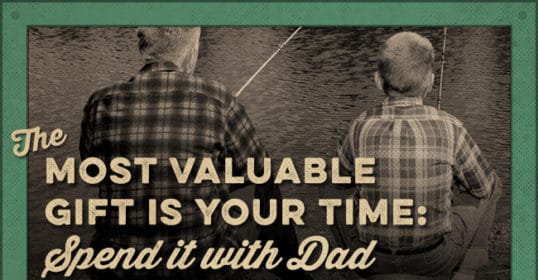 Spend quality time with Dad, the most valuable gift you can give.