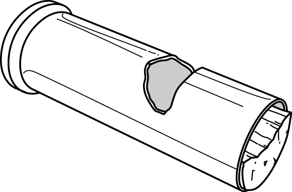 Bullet casing whistle survival hack illustration. 