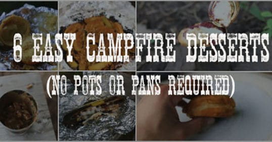 Discover six easy campfire desserts that require no cooking or pain.