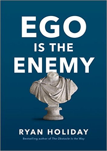 Ego is the enemy by Ryan Holiday, book cover.