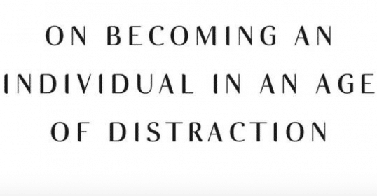 Podcast discussing the challenges of being an individual in a distracted world.