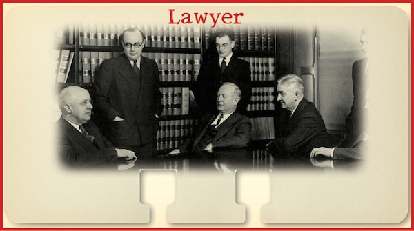 Vintage Lawyer Meeting.
