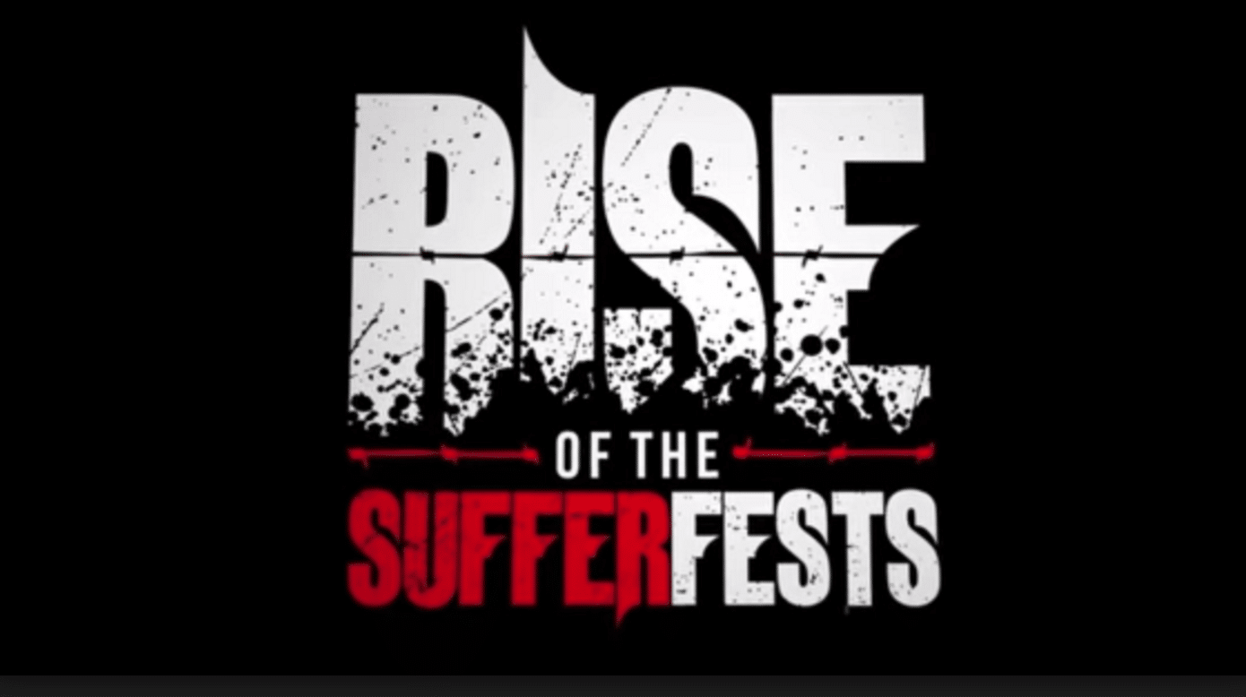 The podcast features the logo of Rise of the sufferfests.
