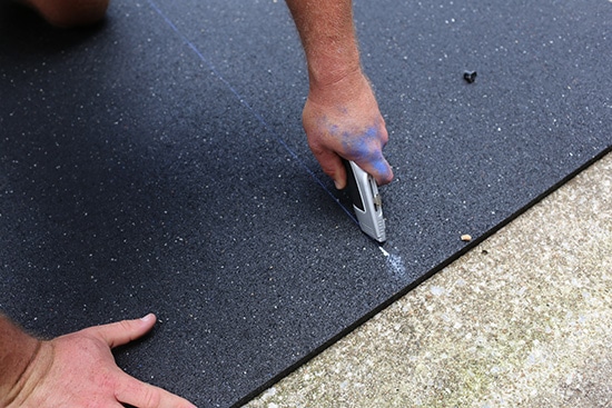 Man Cutting Mat.