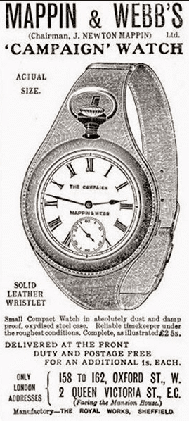 Vintage Ad for wristwatch.