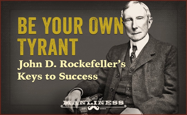 John Rockefeller older man sitting keys to success.