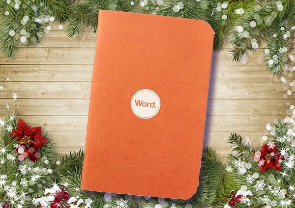 Word notebooks for women.