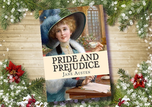  Pride and prejudice cheap paperback novel on the table.