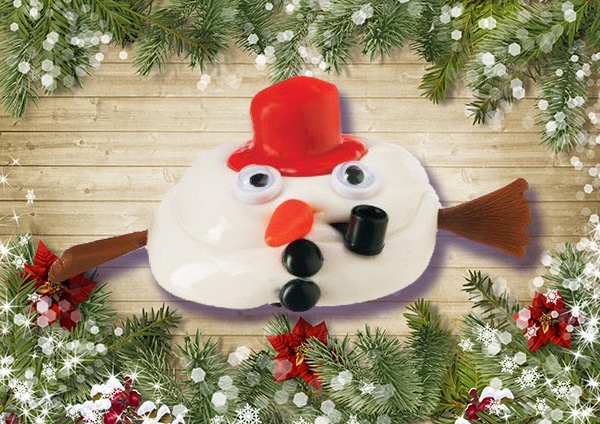 Melting snowman stuffer for women.