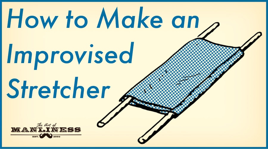 How to make an improvised stretcher illustration.