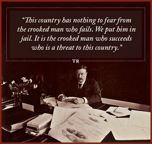 Quote by Theodore Roosevelt writing on the paper and books around.