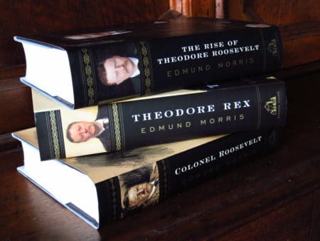 Theodore Roosevelt Trilogy by Edmund Morris, book cover.