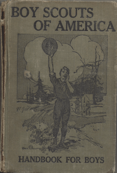 The Boy Scout Handbook (1st Edition), book cover.